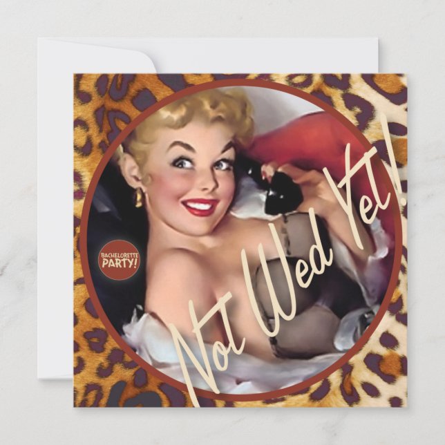 The Kitsch Bitsch : Not Wed Yet! Invitation (Front)