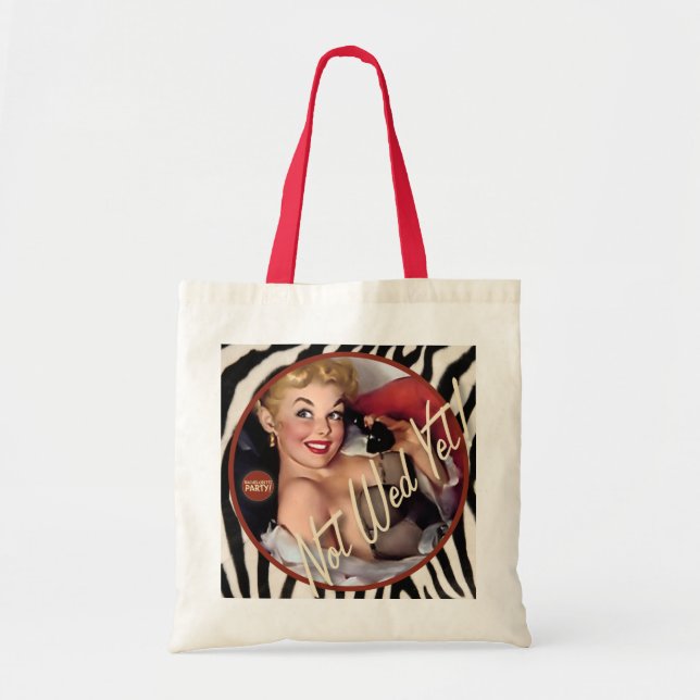 The Kitsch Bitsch : Not Wed Yet! Tote Bag (Front)