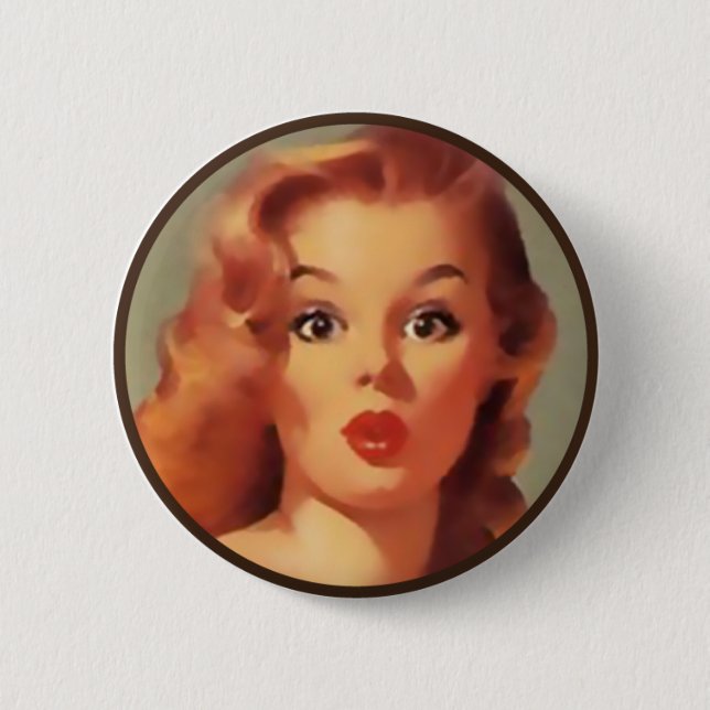 The Kitsch BItsch : Pin-Up Portraits 6 Cm Round Badge (Front)