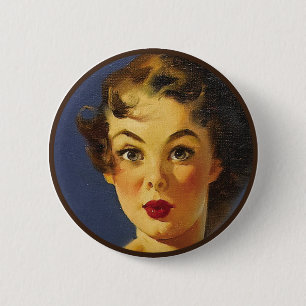 The Kitsch BItsch : Pin-Up Portraits 6 Cm Round Badge