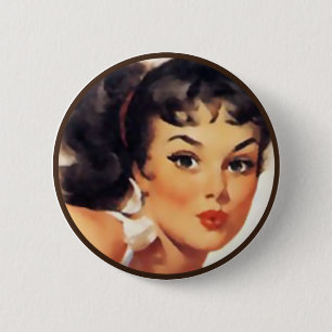 The Kitsch BItsch : Pin-Up Portraits 6 Cm Round Badge