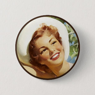 The Kitsch BItsch : Pin-Up Portraits 6 Cm Round Badge