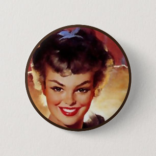 The Kitsch BItsch : Pin-Up Portraits 6 Cm Round Badge