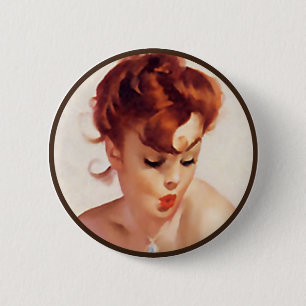 The Kitsch BItsch : Pin-Up Portraits 6 Cm Round Badge