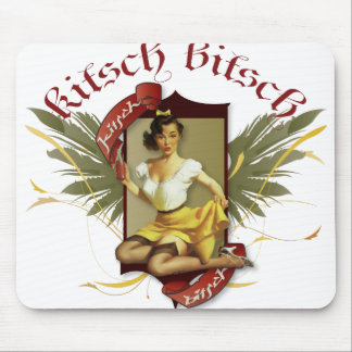 The Kitsch Bitsch : Soda Girl Retro Tattoo Pin-Up Mouse Mat