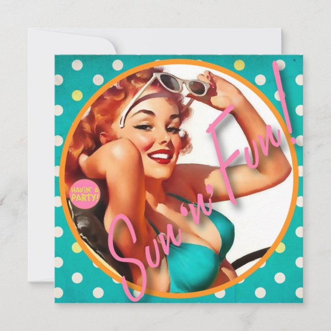 The Kitsch Bitsch : Sun 'n' Fun Invitation (Front)