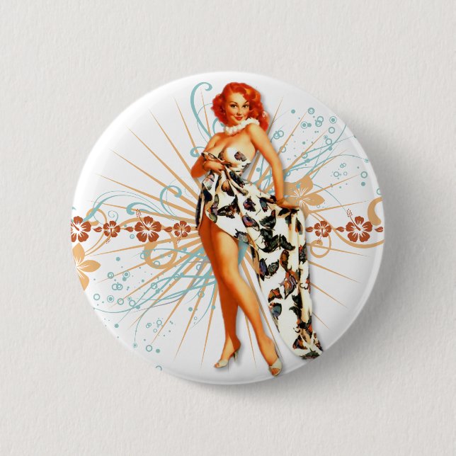 The Kitsch Bitsch : Tattoo Tiki! 6 Cm Round Badge (Front)