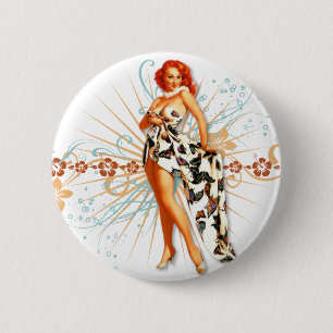 The Kitsch Bitsch : Tattoo Tiki! 6 Cm Round Badge
