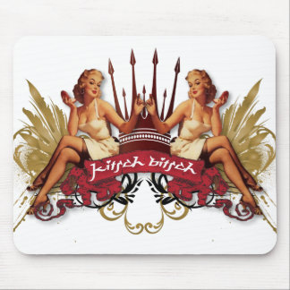 The Kitsch Bitsch : Twin Tattoo Pin-Up Mouse Mat