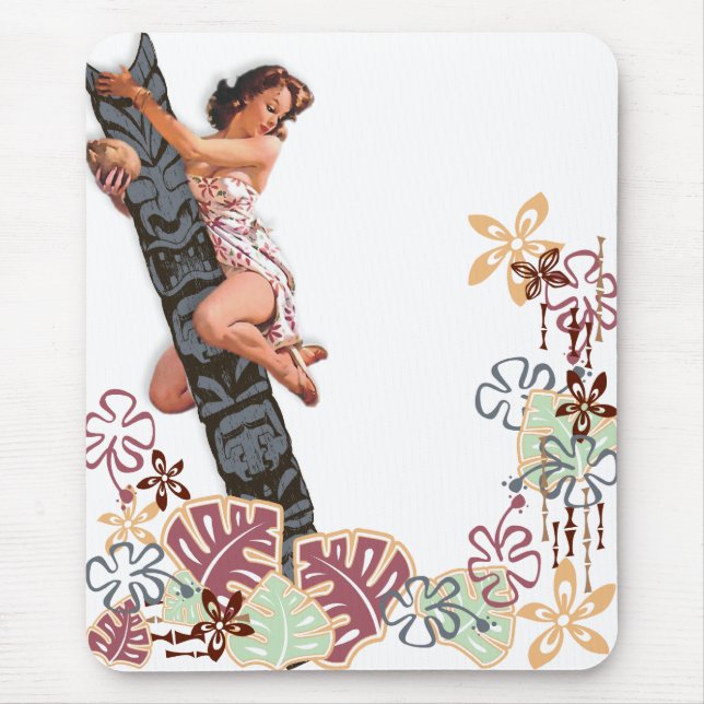 The Kitsch Bitsch : Up A Tiki Tree! Mouse Mat (Front)