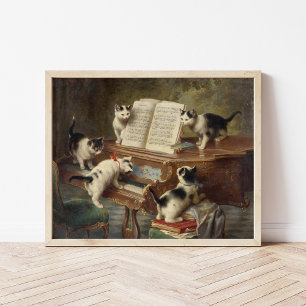 The Kittens’ Recital   Carl Reichert Poster