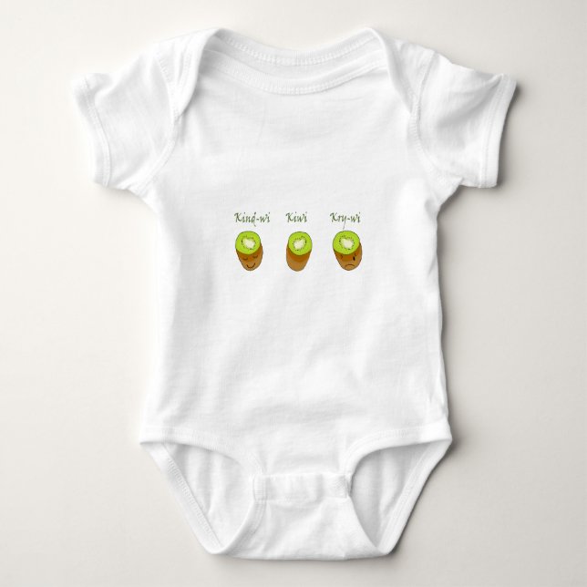 The kiwi trio baby bodysuit (Front)