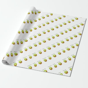 The kiwi trio wrapping paper