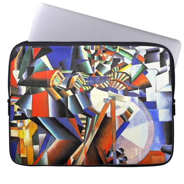 The Knife Grinder, famous painting, Laptop Sleeve (Front)