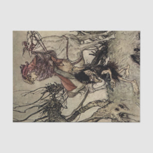 “The Knight and Gnome” by Arthur Rackham Tissue Paper