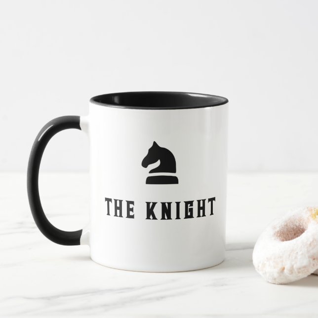 The Knight Chess Mug (With Donut)