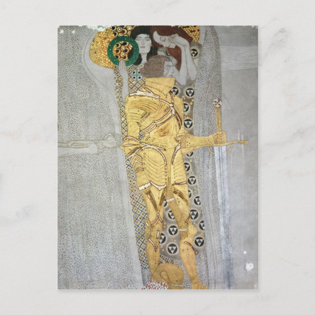 The Knight detail of the Beethoven Frieze Postcard (Front)