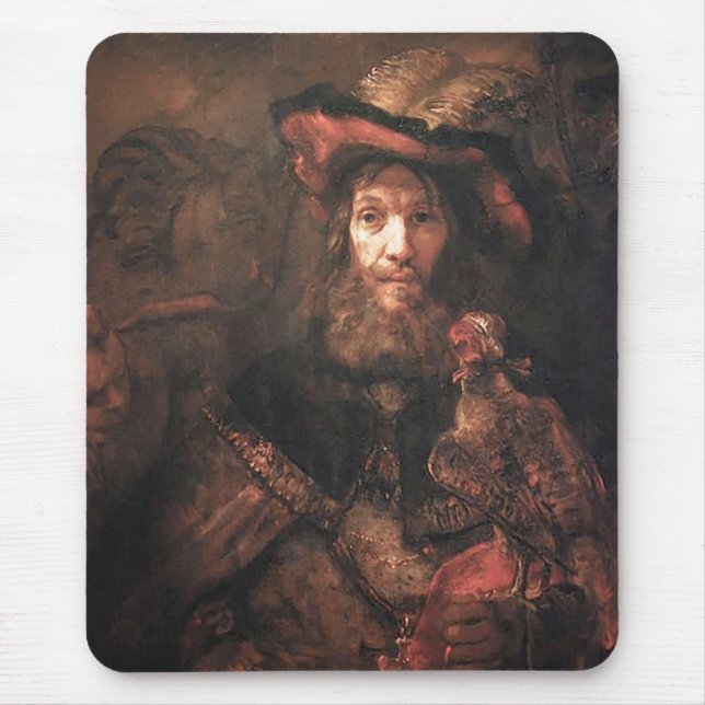 The Knight with the Falcon/St. Bavo Mouse Mat (Front)