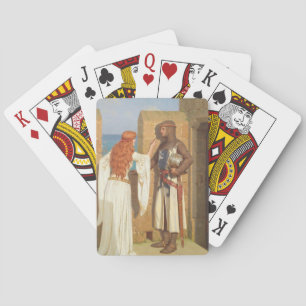 The Knight's Shadow (by Edmund Blair Leighton) Playing Cards