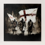 The Knights Templar Enter the Holy City   Jigsaw Puzzle<br><div class="desc">The Templars were a Catholic military order founded in 1119. It became one of the wealthiest and most powerful organizations in Western Christianity during the Middle Ages. Here three knights enter the Holy City of Jerusalem.</div>