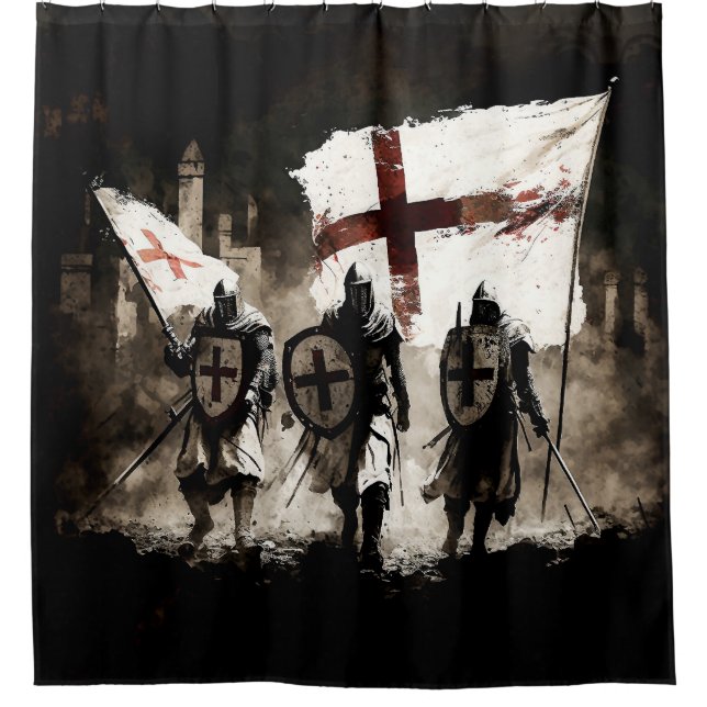 The Knights Templar Enter the Holy City   Shower Curtain (Front)