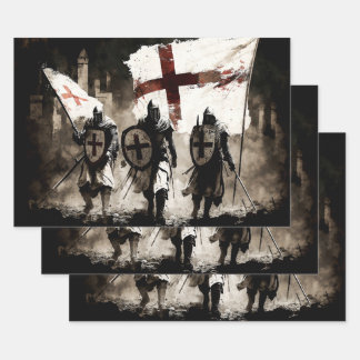 The Knights Templar Enter the Holy City   Wrapping Paper Sheet