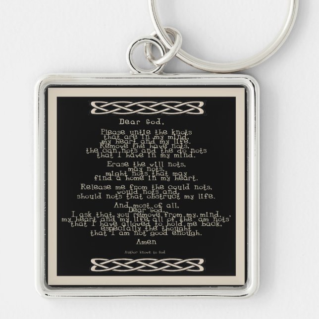 The Knots Prayer Key Ring (Front)