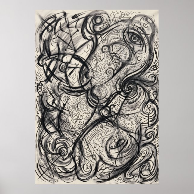 The Knotted Prayer of Shadow Lines Wall Art (Front)