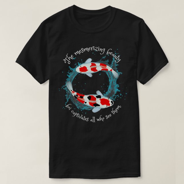 The koi fish Japanese Koi Ornamental fish Colourfu T-Shirt (Design Front)