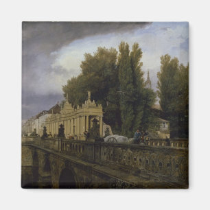 The Konigsbrucke on Konigsstrasse, Berlin, 1835 Magnet