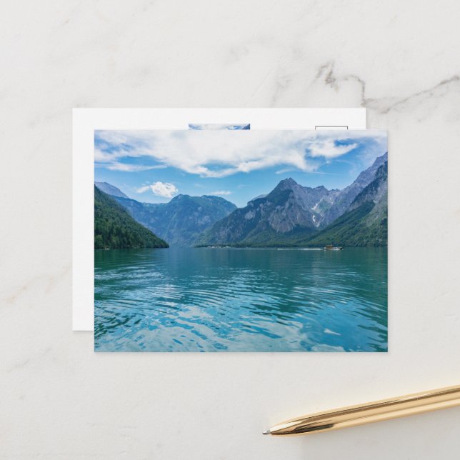 The Königssee in Bavaria, Berchtesgaden   Postcard (Front/Back In Situ)