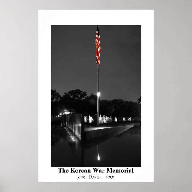The Korean War Memorial by Janet Davis Poster (Front)