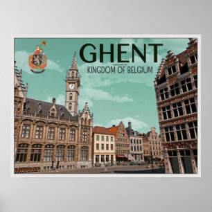 The Korenmarkt - Ghent Poster