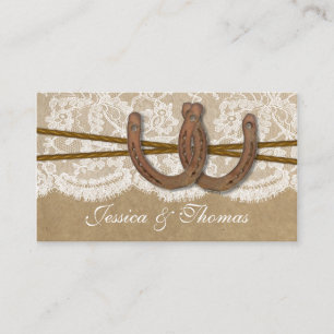The Kraft, Lace & Horseshoe Collection Website Enclosure Card