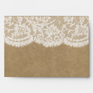 The Kraft & Lace Wedding Collection Envelopes