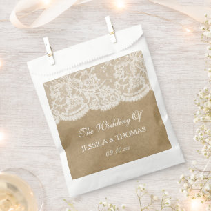 The Kraft & Lace Wedding Collection Favour Bags