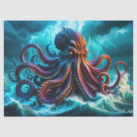The Kraken Octopus Monster Decoupage