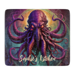 The Kraken Sea Monster  Cutting Board