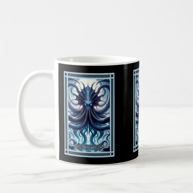 The Kraken Tarot Card Coffee Mug (Left)