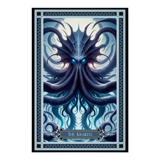 The Kraken Tarot Card Poster (Front)