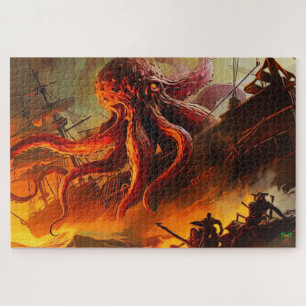 🐙 The Kraken's Fury: Beast of the Deep! Jigsaw Puzzle