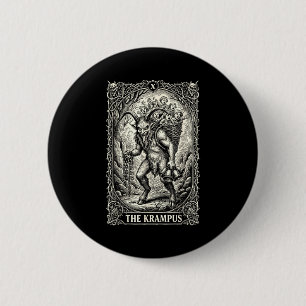 The Krampus Tarot Card Goth Witchy Black Pajamas C 6 Cm Round Badge