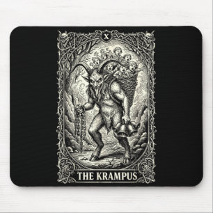 The Krampus Tarot Card Goth Witchy Black Pajamas C Mouse Mat