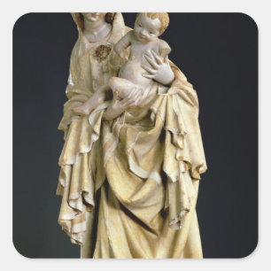 The Krumauer Madonna, c.1400 Square Sticker