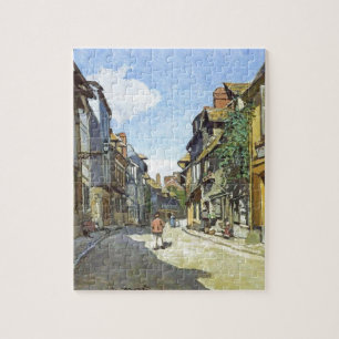The La Rue Bavolle at Honfleur by Claude Monet Jigsaw Puzzle