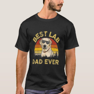 The Lab Father  Labrador Dad Retro Labrador Owner  T-Shirt