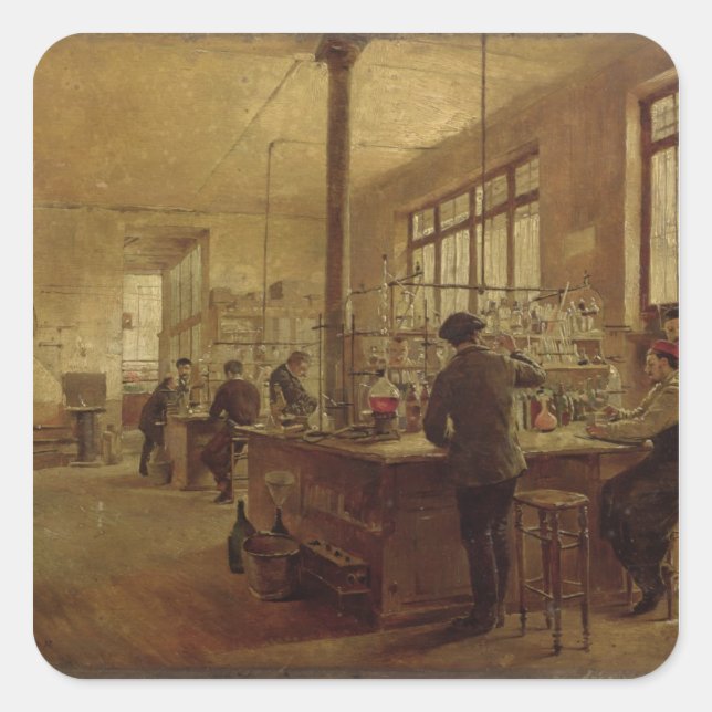 The Laboratory, 1887 Square Sticker (Front)