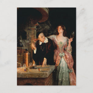 The Laboratory John Collier Postcard