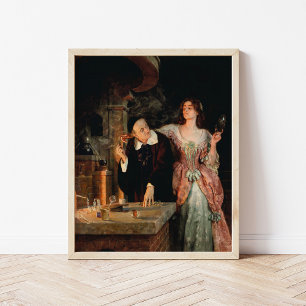 The Laboratory John Collier Poster