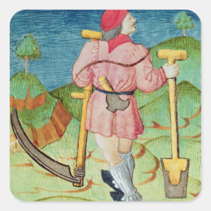 The Labourer Square Sticker